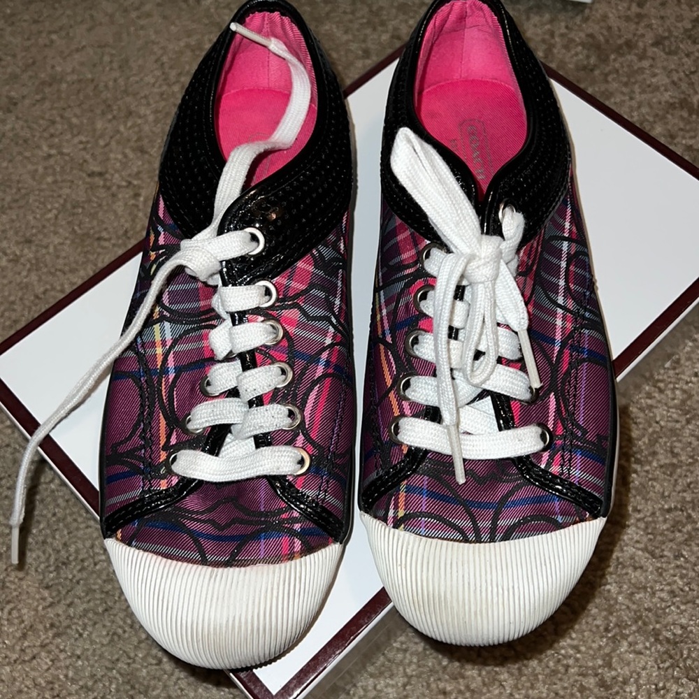 Purple coach vintage sneakers